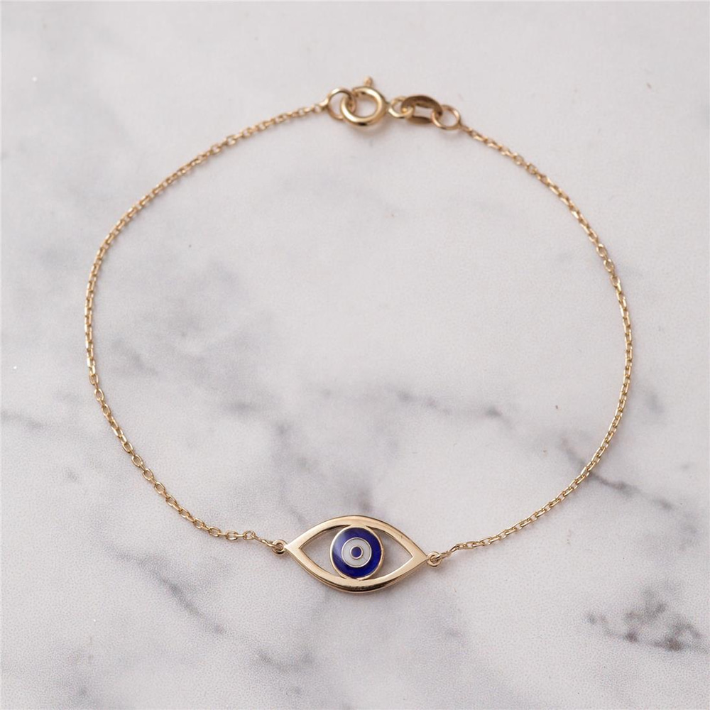 Goldstore-Minimalist Evil Eye Bracelet