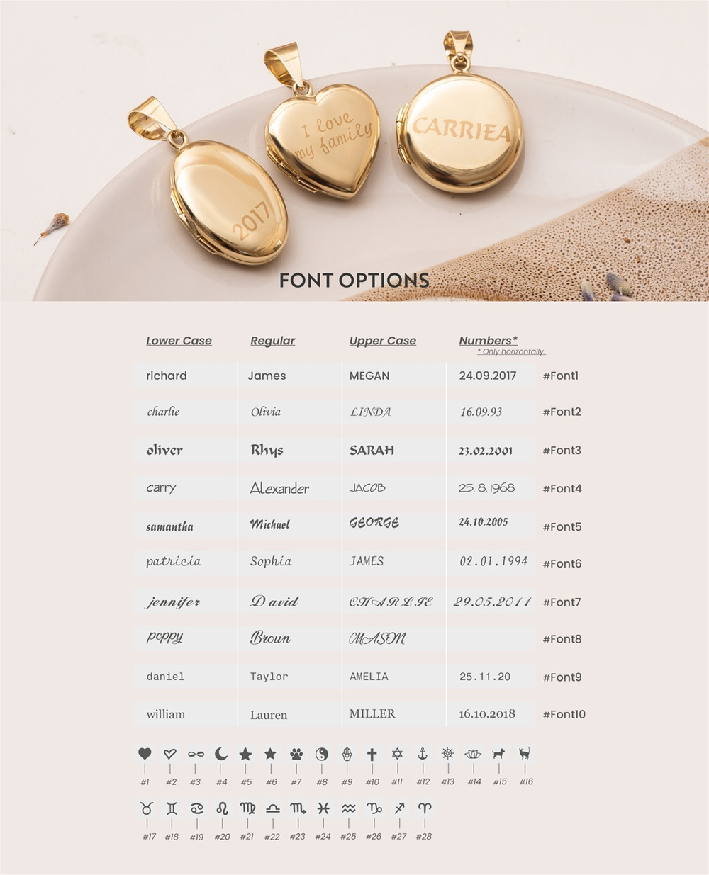 Goldstore-14K Solid Gold Custom Locket Pendant, Two Photo Heart Shaped Locket , Round Keepsake Locket , Oval Memorial Family Jewelery, Gift For Her
