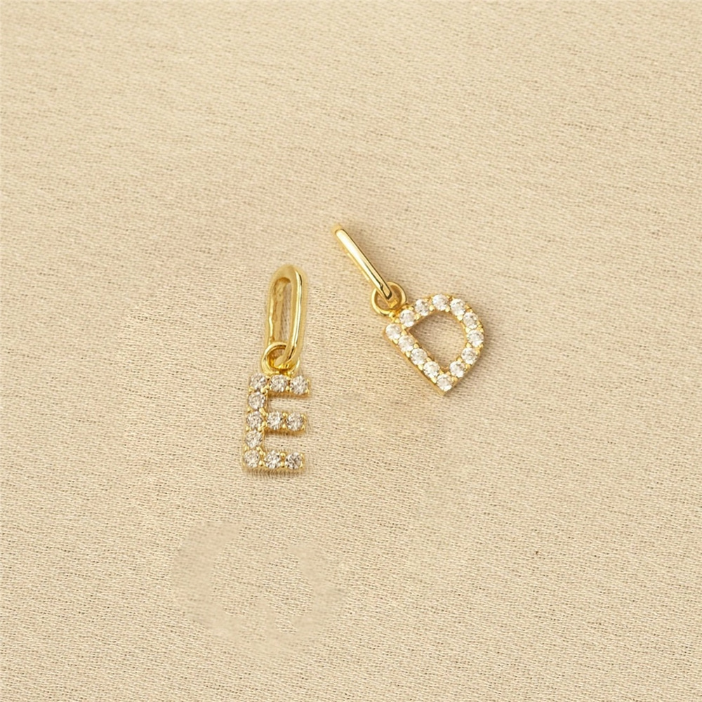 Goldstore-14k Solid Gold Diamond Initial Letter Necklace, Dainty Personalized Custom Initial Gold Necklace is a Great Gift For Her. Christmas Gift