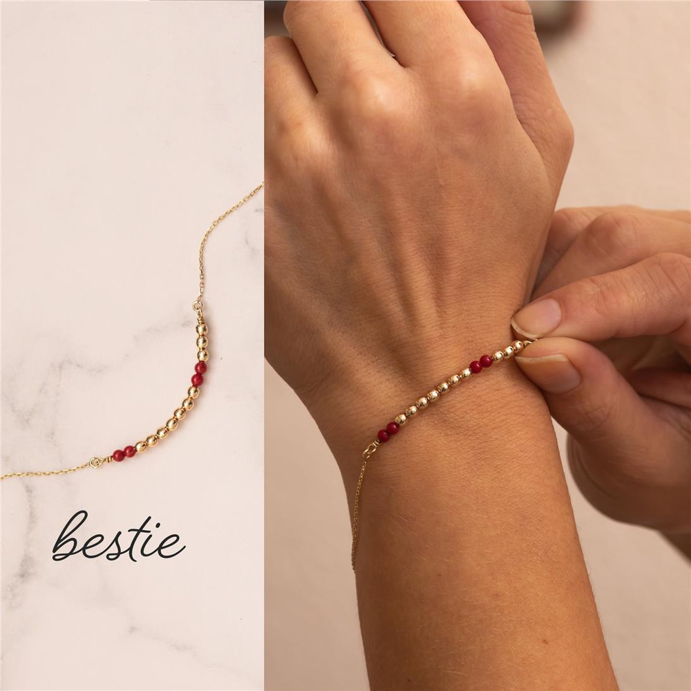 Goldstore-Morse Code Ball Necklace