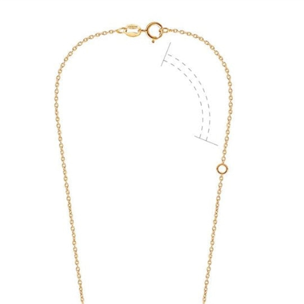 Goldstore-14K Solid Gold Triangle Necklace, Dainty Cutout Triangle Necklace, Minimalist Layered Cute Karma Geometric Tiny Charm Necklace Gift for Her