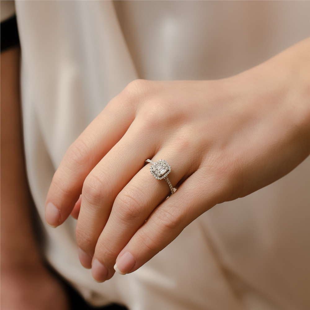 Goldstore-18 Ayar 0.44 ct. Pırlanta Yüzük