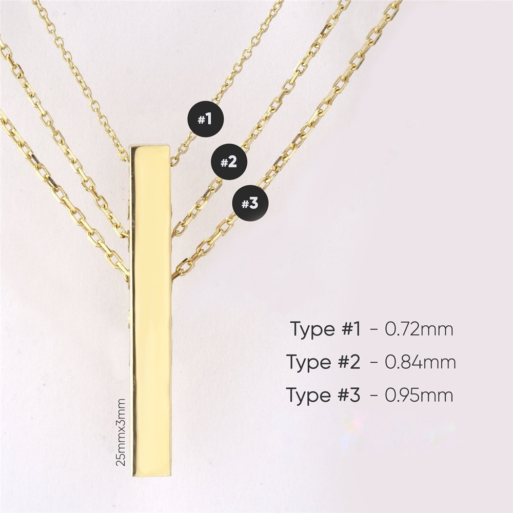 Goldstore-18K Solid Custom Name Date Initial Coordinate Engraved Disc Pendant Necklace, Personalized Dainty Solid Gold Circle Coin Disk Pendant Gift