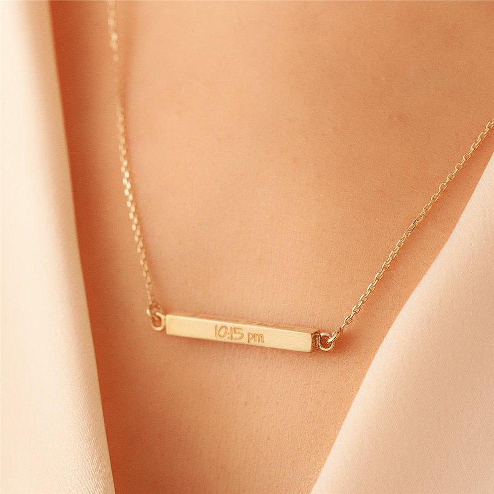 Goldstore-Horizontal Bar Urn Necklace