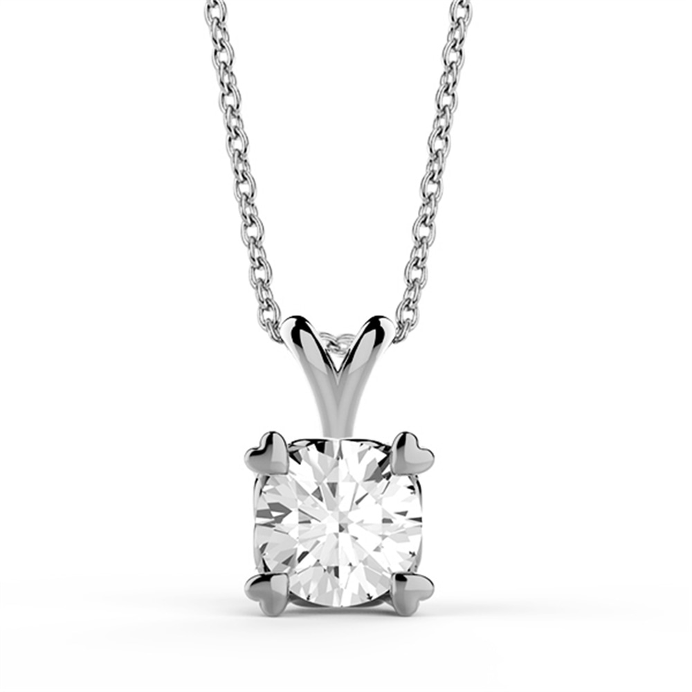 Goldstore-4.00 mm Zirkon Tektaş Kolye
