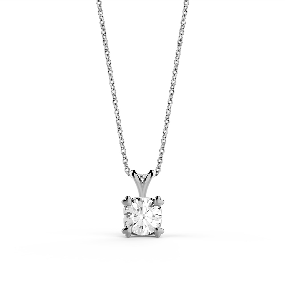 Goldstore-4.00 mm Zirkon Tektaş Kolye