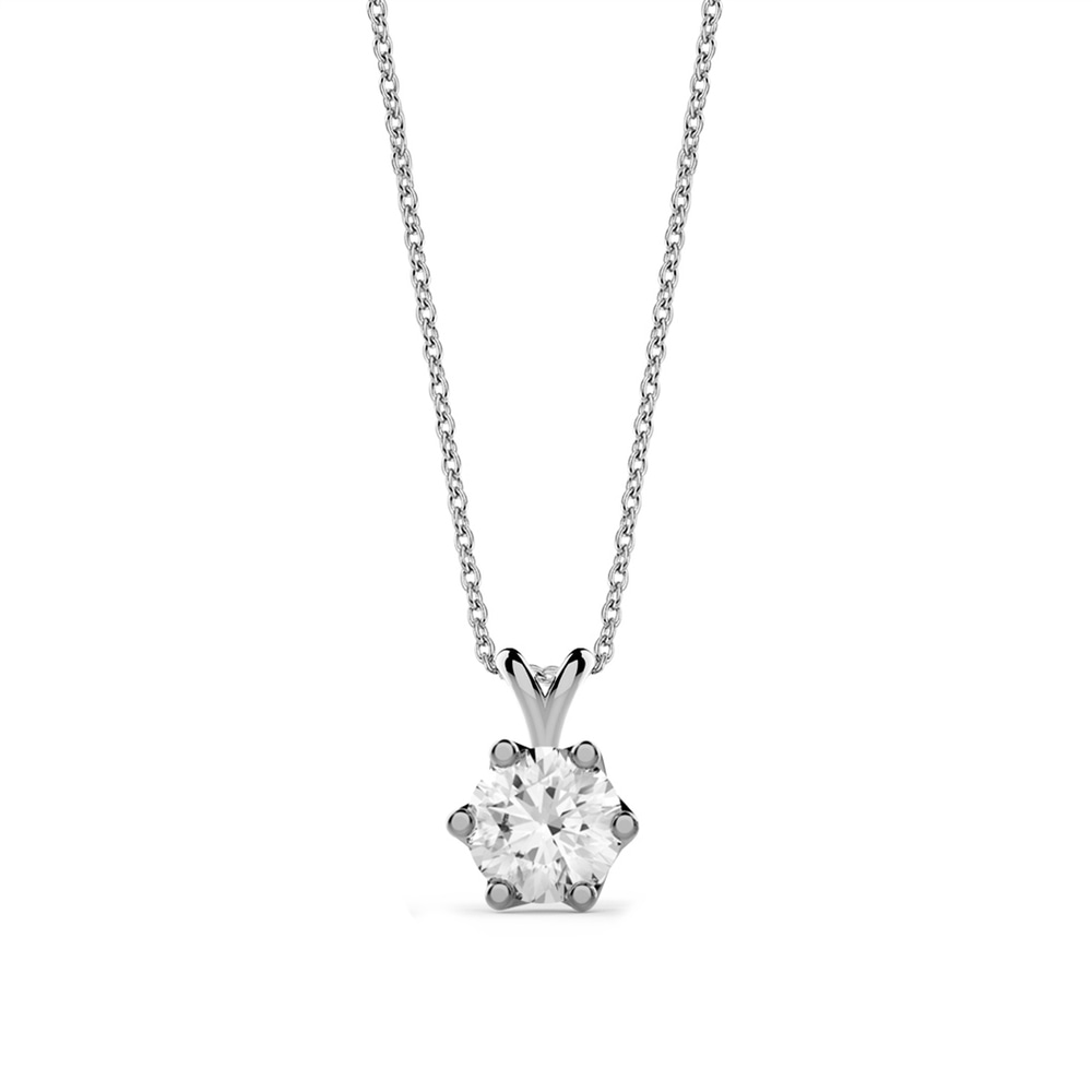 Goldstore-4.25 mm Zirkon Tektaş Kolye