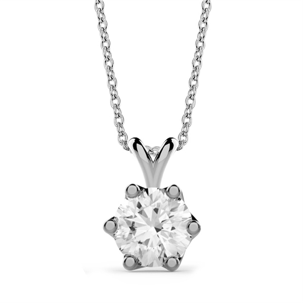 Goldstore-4.25 mm Zirkon Tektaş Kolye