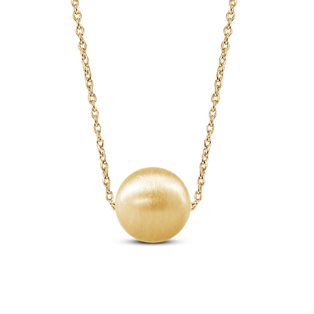 Goldstore-6 mm Mat Top Kolye