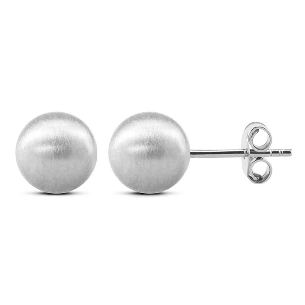 Goldstore-8 mm Mat Top Küpe