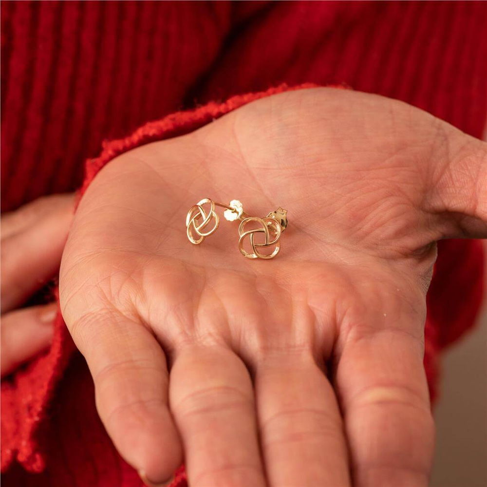 Goldstore-Celtic Knot Stud Earrings