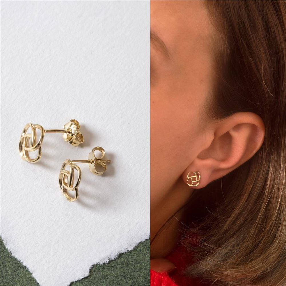 Goldstore-Celtic Knot Stud Earrings