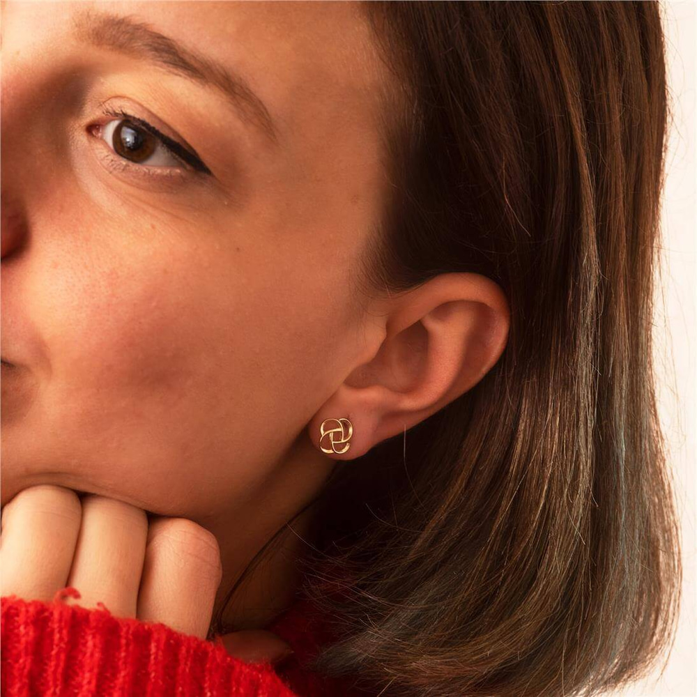 Goldstore-Celtic Knot Stud Earrings