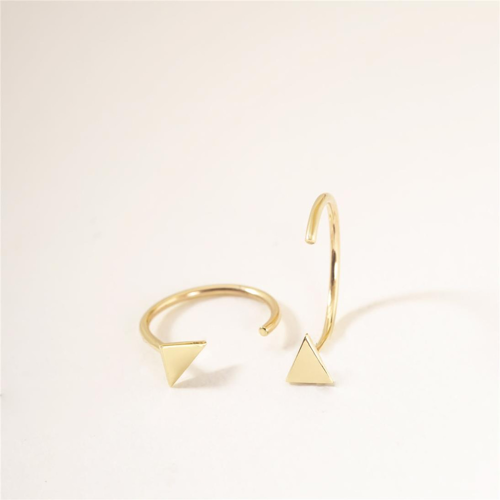 Goldstore-Geometric Tiny Hugging Earrings