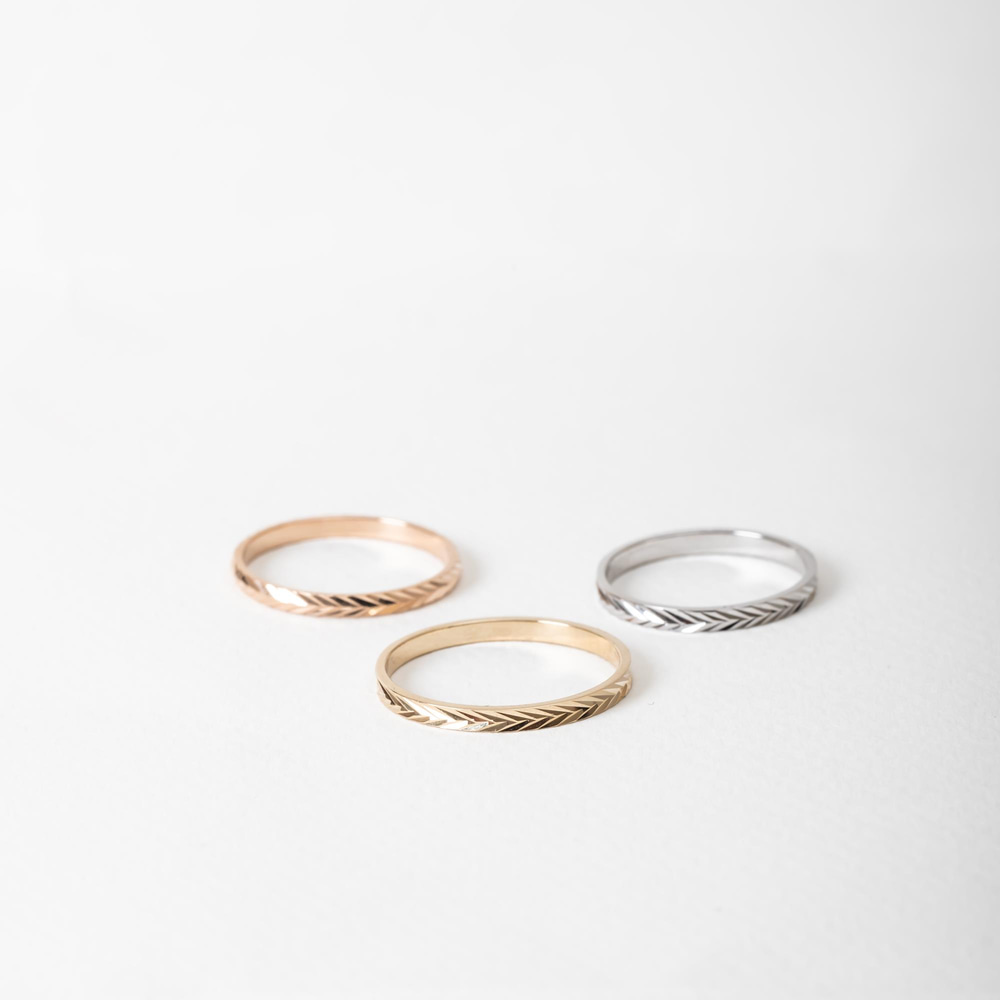 Goldstore-Altın Herringbone Yüzük