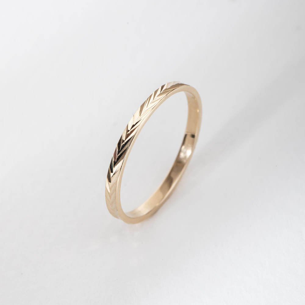 Goldstore-Altın Herringbone Yüzük