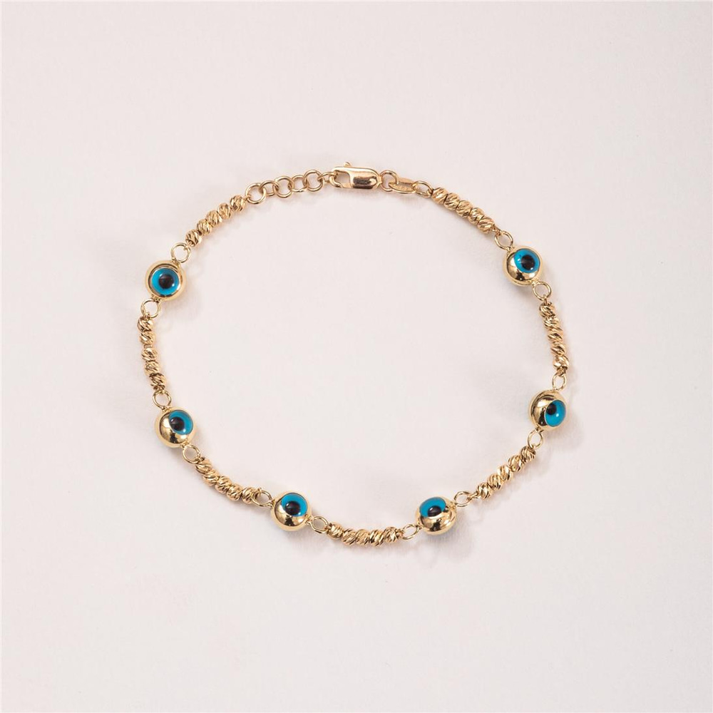 Goldstore-Evil Eye Bead Bracelet