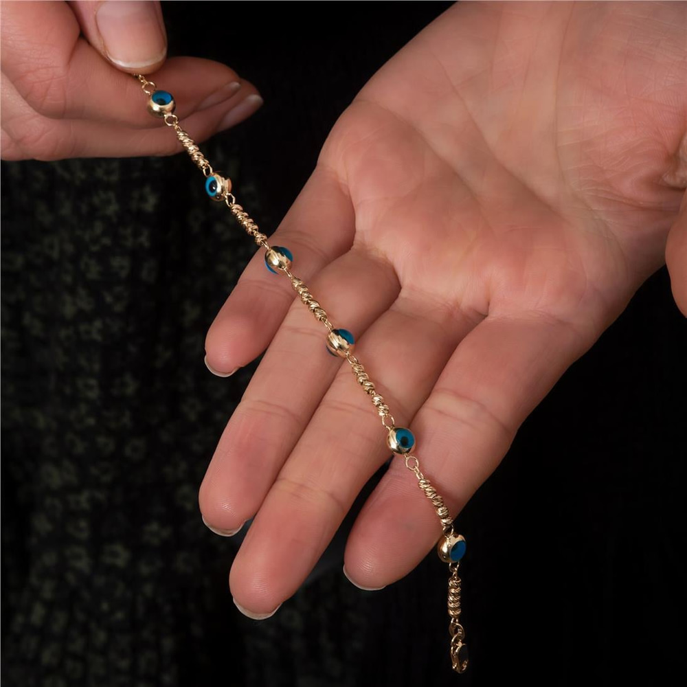 Goldstore-Evil Eye Bead Bracelet