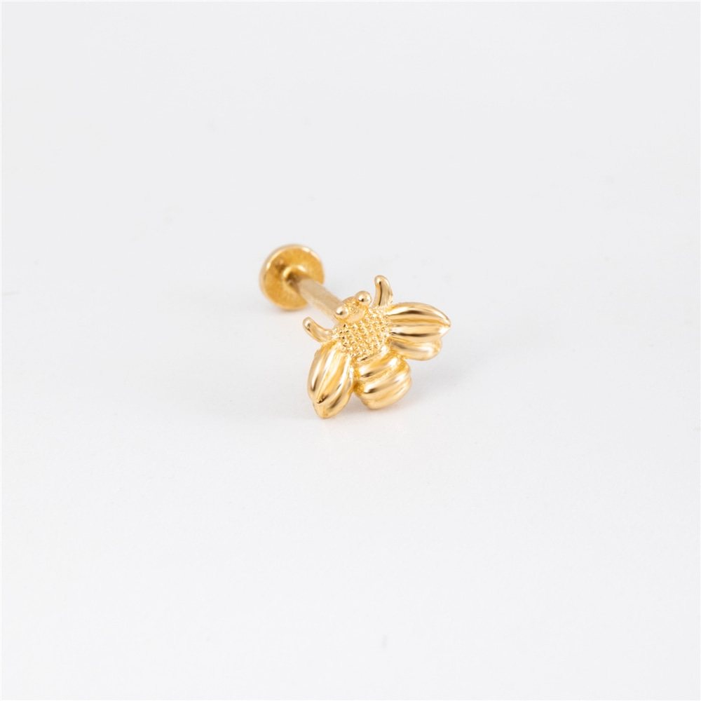 Goldstore-Altın Tragus Yılan Piercing