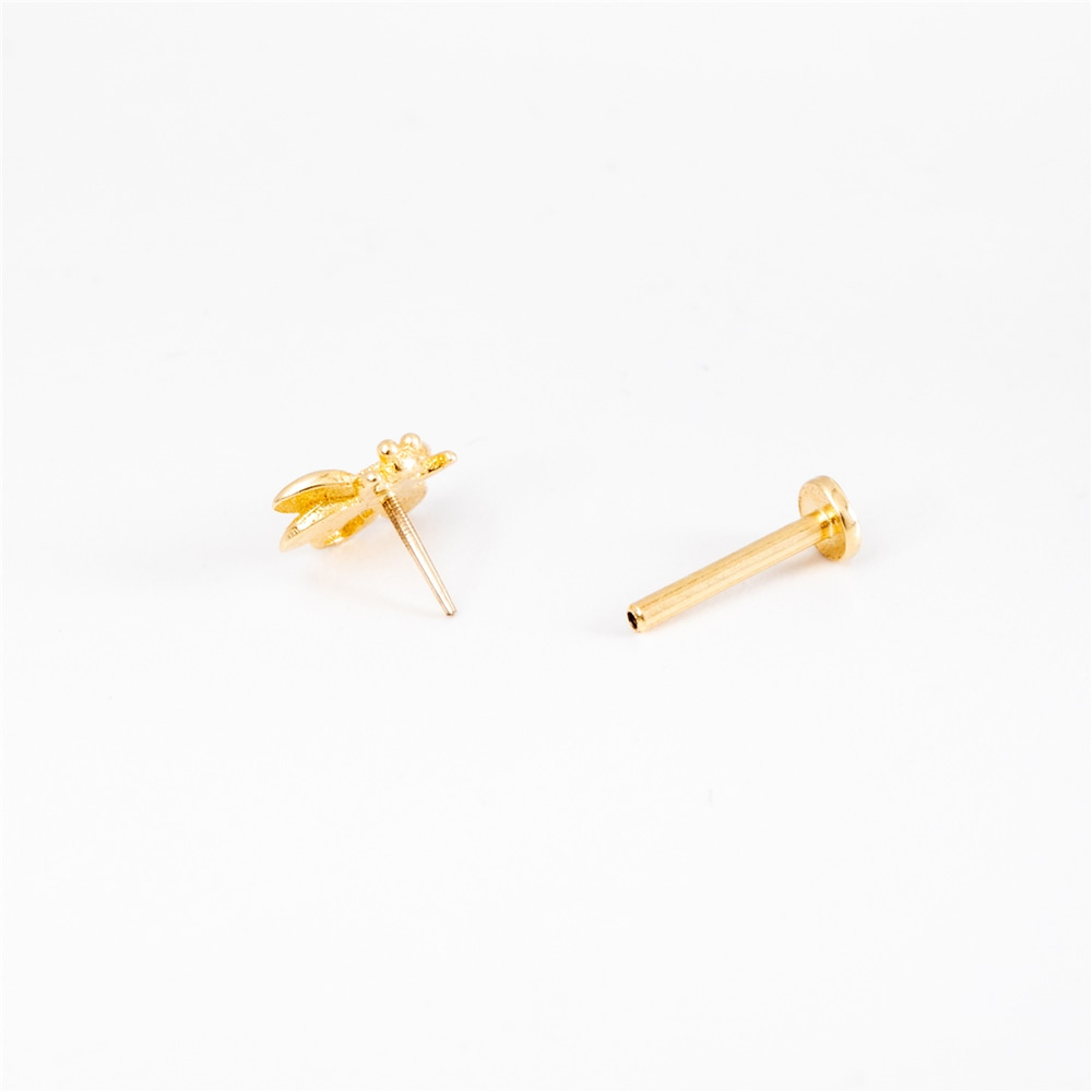 Goldstore-Altın Tragus Yılan Piercing