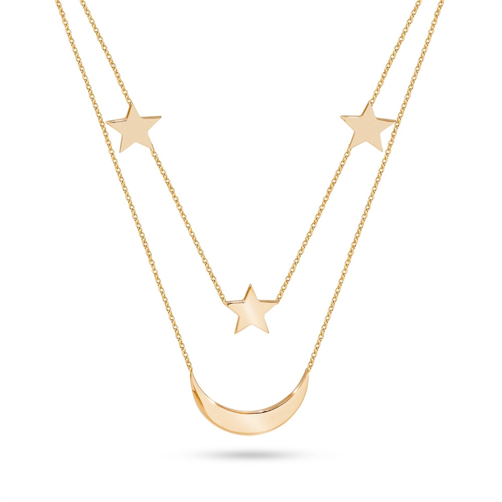 Goldstore-Ay Yıldız Kolye