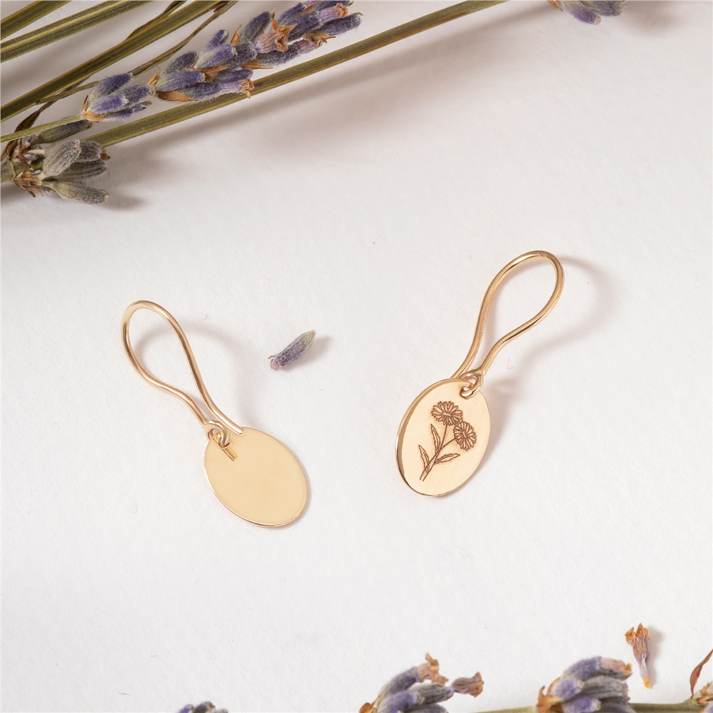 Goldstore-Çiçek Sallantılı Küpe