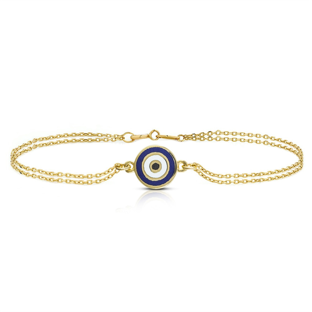 Goldstore-Çift Taraflı Nazar Göz Mineli Bileklik