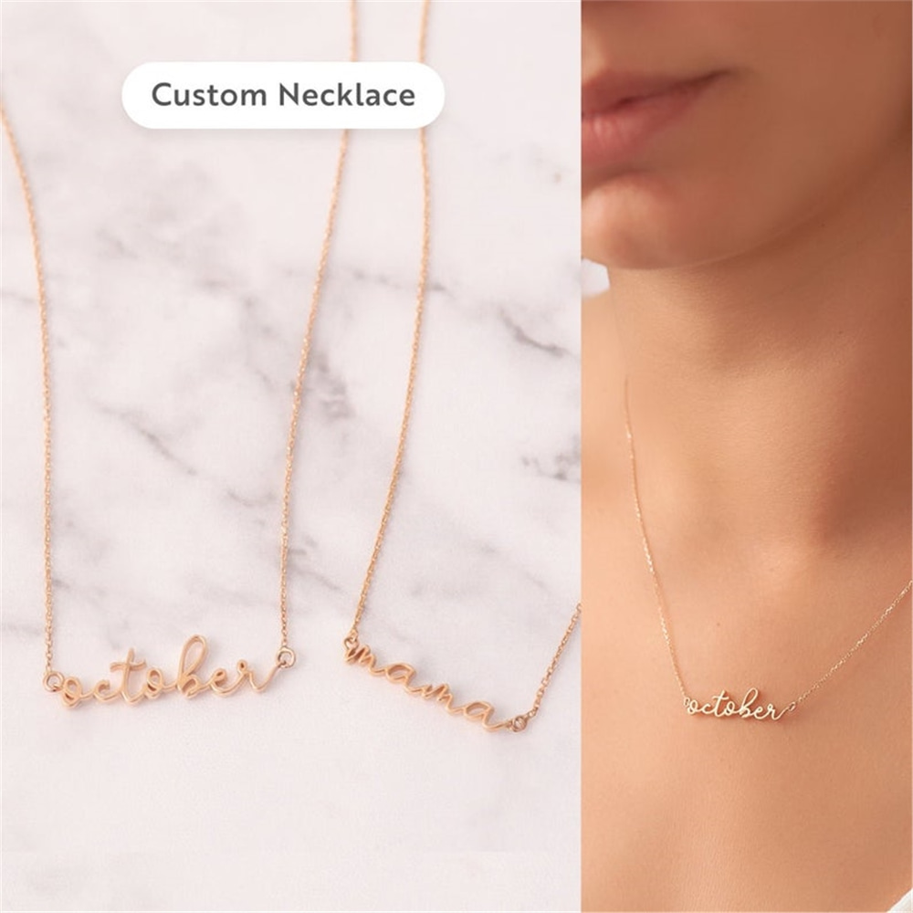 Goldstore-El Yazılı İsim Kolye
