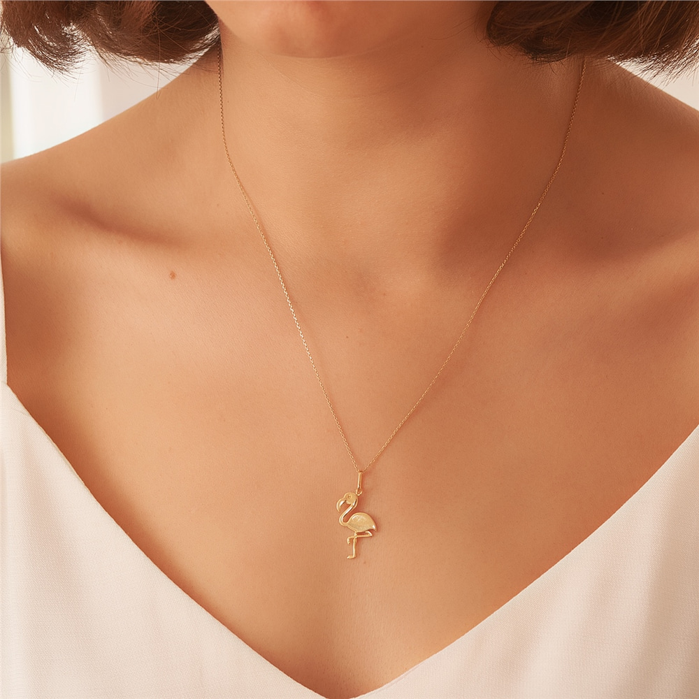 Goldstore-Flamingo Kolye