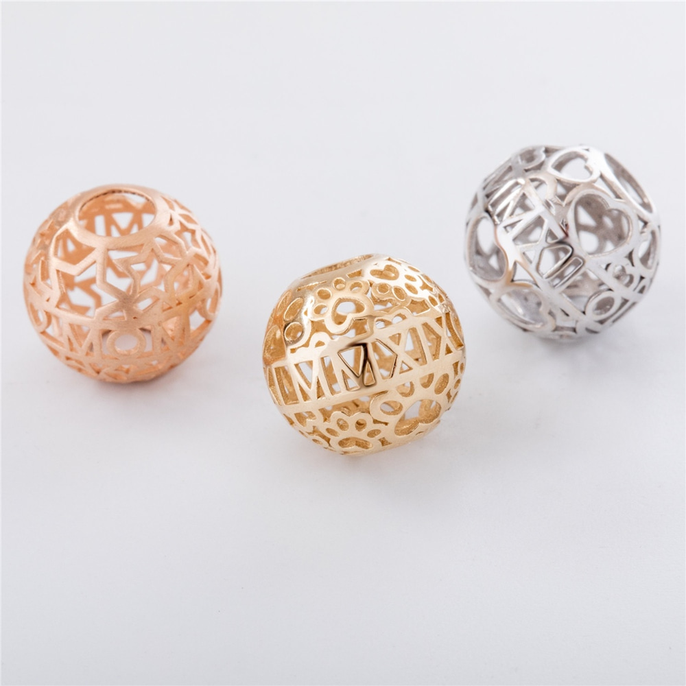 Goldstore-Heart Cage Tube Sphere Urn 14K 18K Real Gold Pendant, Customized Solid Gold Lantern Ash Holder Necklace, Personalized Sphere Ball Urn