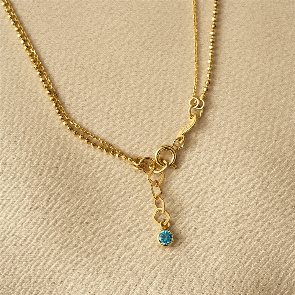 Goldstore-İkili Zİncir Kolye