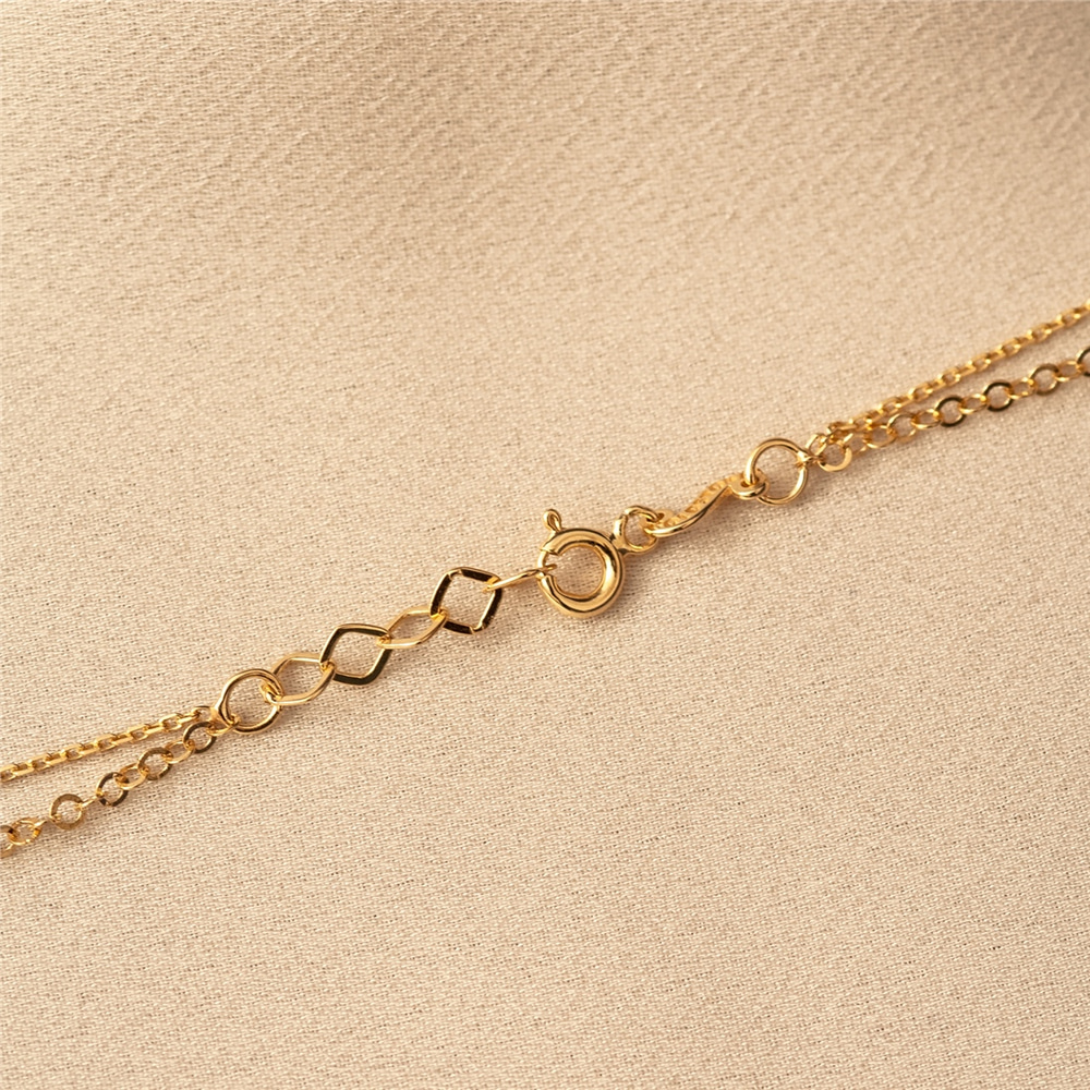 Goldstore-İkili Zincir Kolye