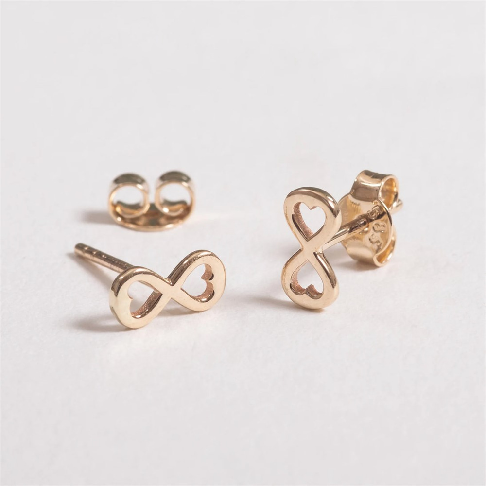 Goldstore-Infinity Symbol Earrings