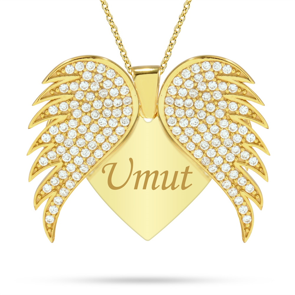 Goldstore-İsimli Kanat Kolye