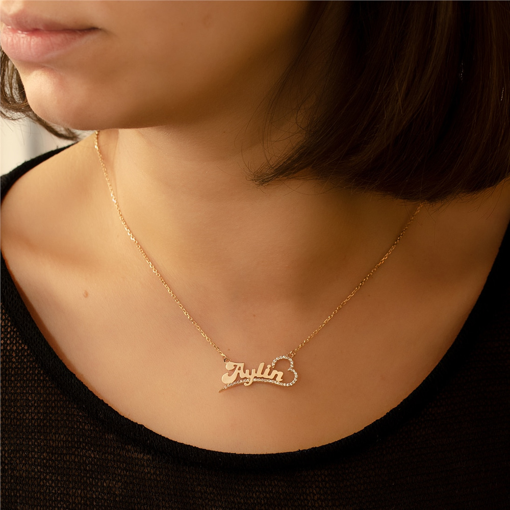 Goldstore-Kalpli İsim Kolye