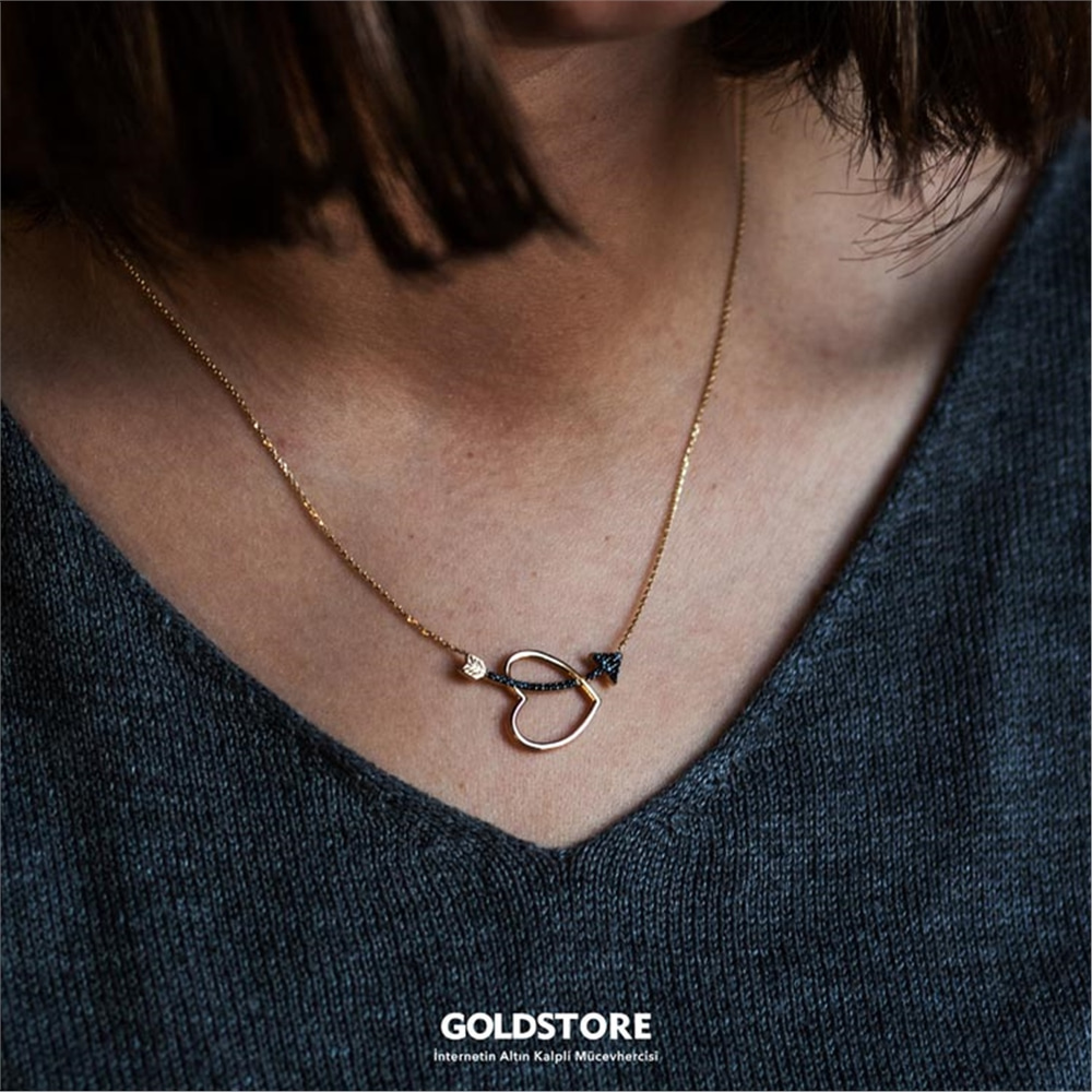 Goldstore-Kalpli Ok Kolye