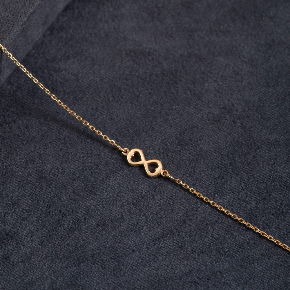 Goldstore-Heart Infinity Bracelet