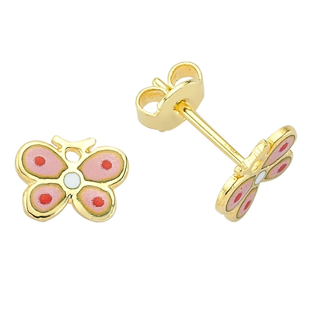 Goldstore-Mineli Kelebek Küpe