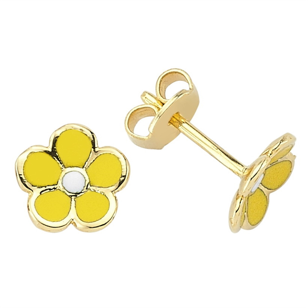 Goldstore-Mineli Papatya Küpe