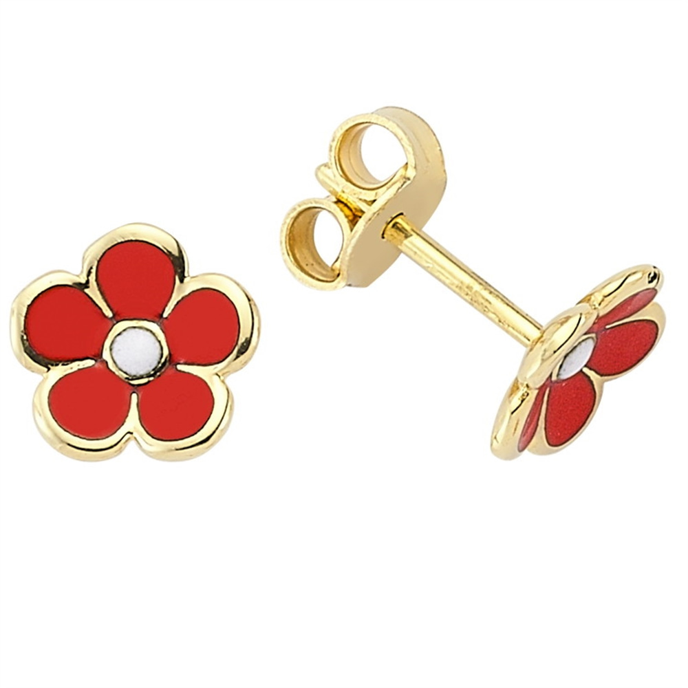 Goldstore-Mineli Papatya Küpe