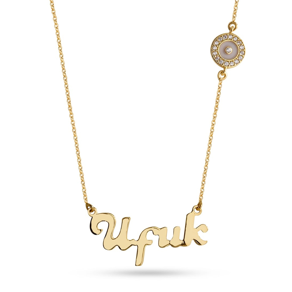 Goldstore-Nazar İsim Kolye