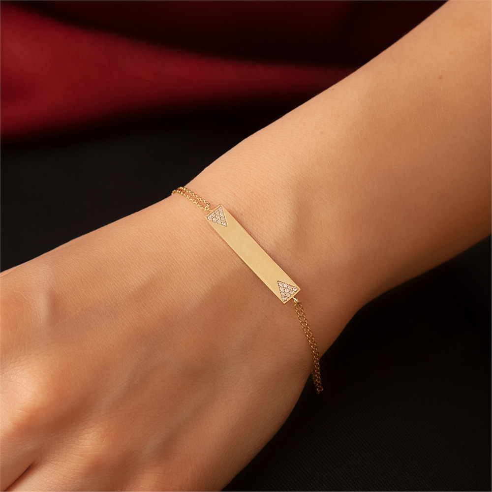 Goldstore-Plaka İsim Bileklik