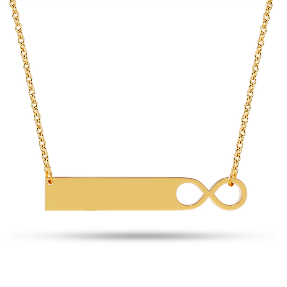 Goldstore-Plaka İsim Kolye