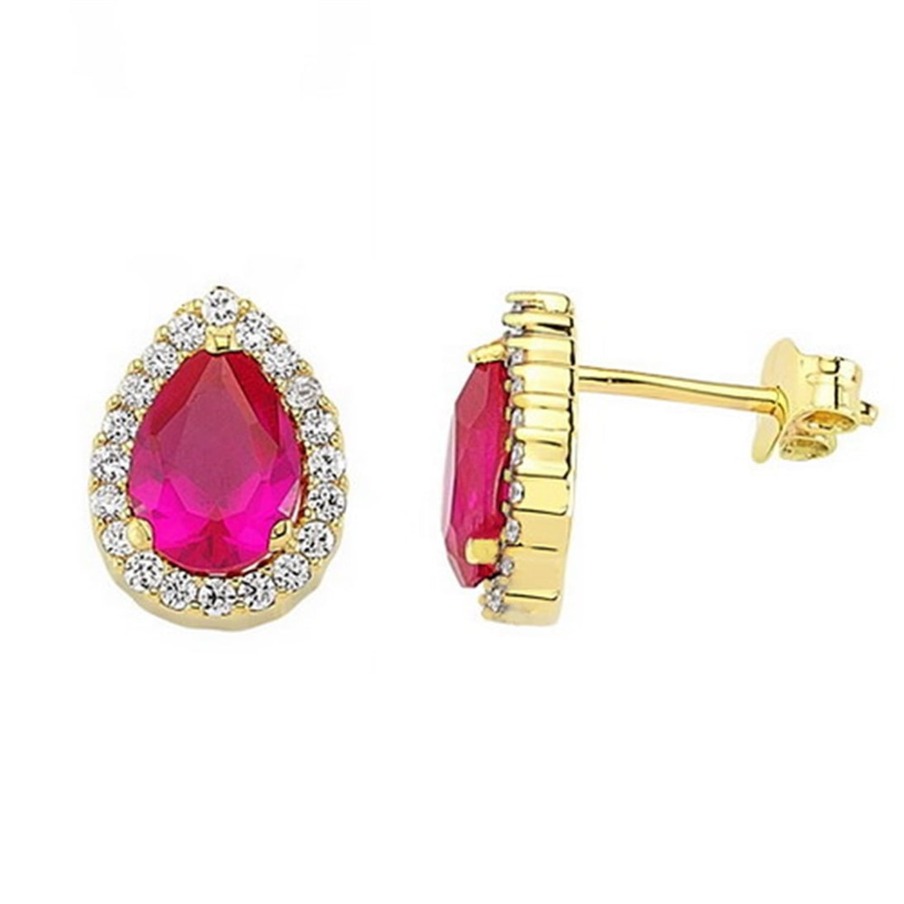 Goldstore-Renkli Taşlı Anturaj Küpe