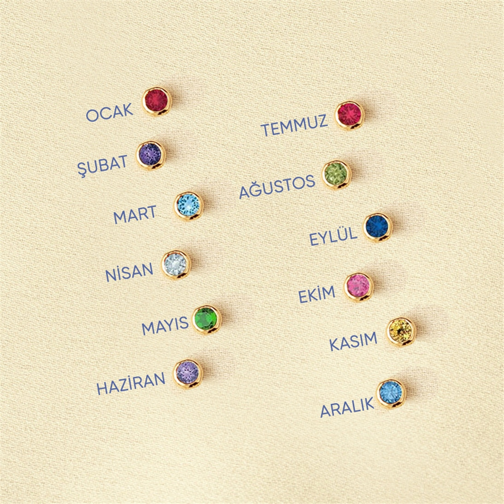 Goldstore-Renkli Taşlı Sallantılı Halhal