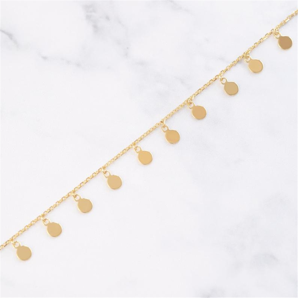 Goldstore-Sallantılı Disk Kolye