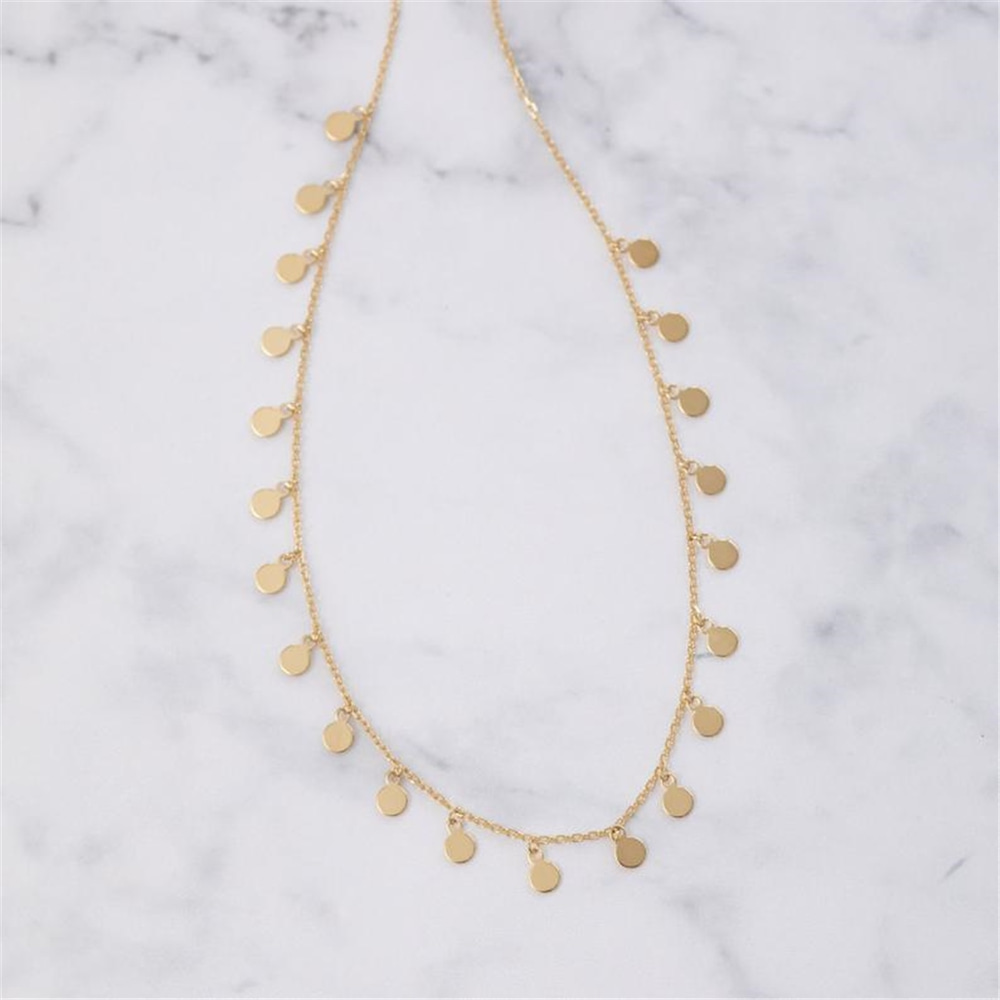 Goldstore-Sallantılı Disk Kolye