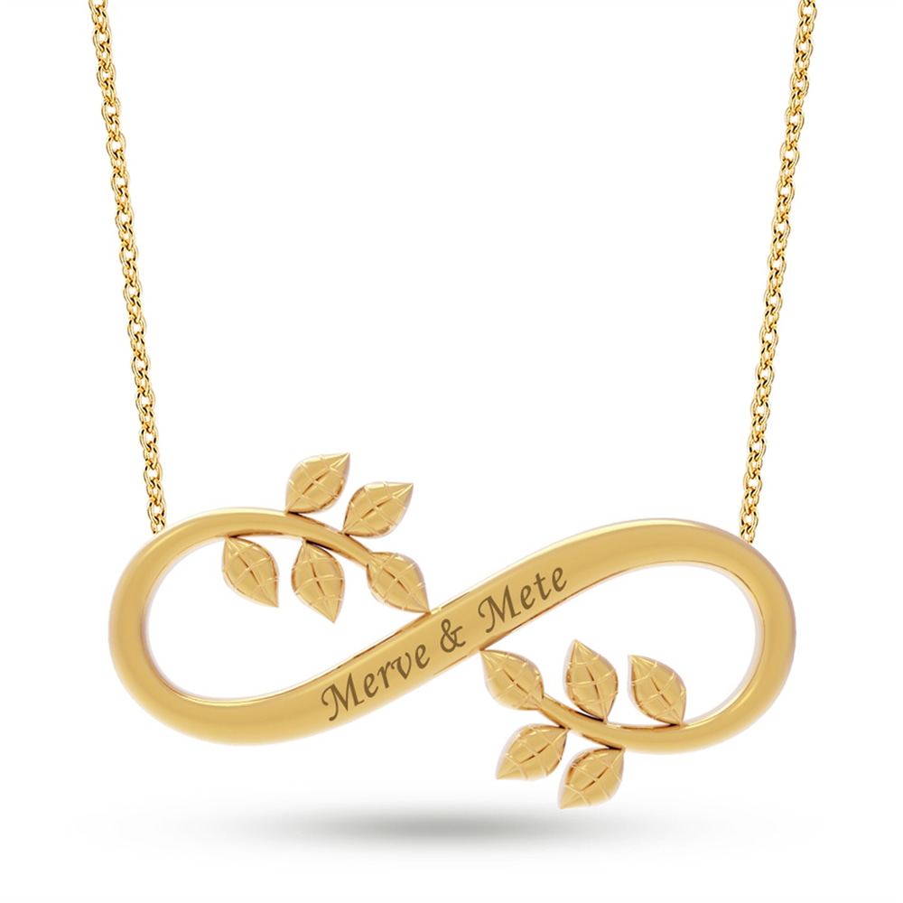 Goldstore-Sonsuzluk İsim Kolye