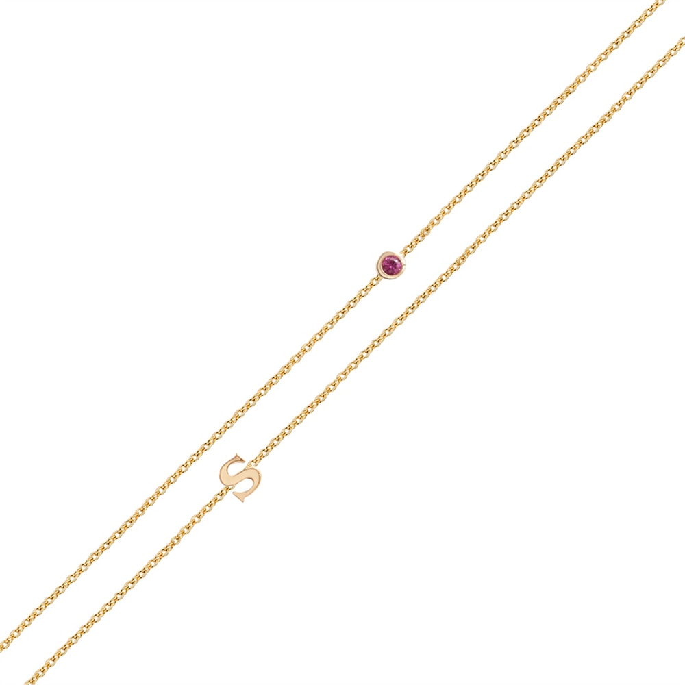 Goldstore-Taşlı Harf Bileklik