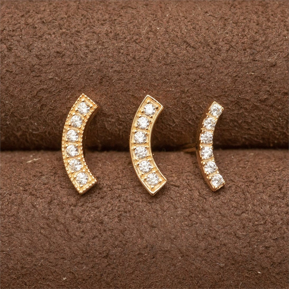 Goldstore-Taşlı Yay Küpe